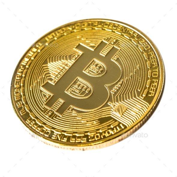 Bitcoin Physical Bit Coin Digital Currency Cryptocurrency Golden Coin With Bitcoin Symbol